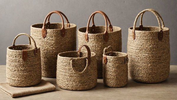 Explorez notre collection chic d'accessoires en jute durables